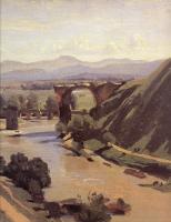 Corot, Jean-Baptiste-Camille - The Augustan Bridge at Narni [detail]